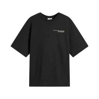 Casablanca T-Shirts, male, Black, Size: 2XL Glitch Orchid Oversized Short Sleeve T-Shirt