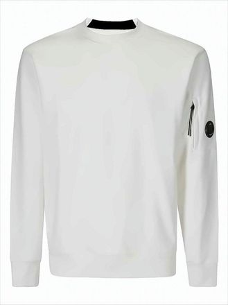 C.P. Company Long-Sleeve Crewneck Shirt With Zippered Pocket And Ribbed Details