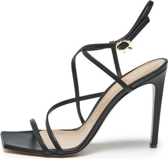 Gianvito Rossi Manilla leather heeled sandals - Black
