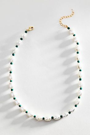 Anthropologie Pearl Color Cord Necklace