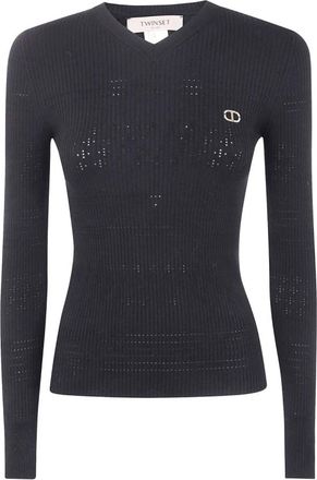 Twinset Mujer, Jerseys, Negro, Talla: L
