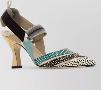 Fendi leather colibr&igrave; pumps