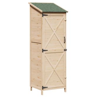 vidaXL Cobertizo De Jard&iacute;n Natural 59,5 X 56 X 176,5 Cm Vidaxl
