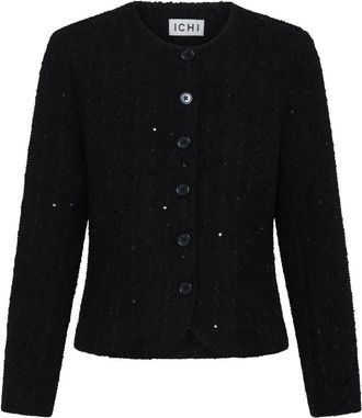 Ichi Cardigan - - Knitwear - Donna - Nero - L