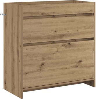 vidaXL Gabinete De Ba&ntilde;o Debajo Del Lavabo Roble Artisan Vidaxl