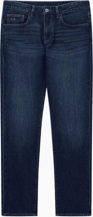 A|X Armani Exchange Mens Slim Fit Navy Blue Wash Jeans