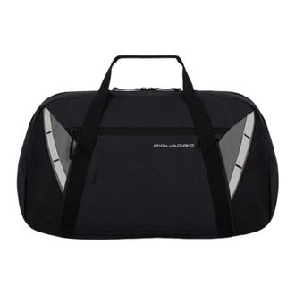 Piquadro Weekend Bags, unisex, Black, Size: ONE SIZE Black Fabric Duffle Bag