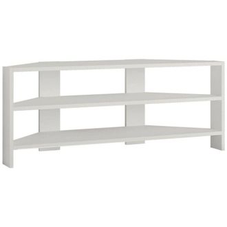 Dmora Dmora - Mueble De Televisi&oacute;n Naypyidaw, Aparador De Sal&oacute;n, Mueble Bajo Para Tv, Base De Pared Equipada, 110x36 H45 Cm, Blanco