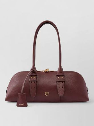 Pinko shoulder bag double handles buckle accents