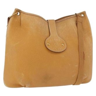 Herm&egrave;s Pre-owned Vintage Leather Shoulder Bag - Dames - Pre-owned - Bruin - Maat: ONE Size Leer