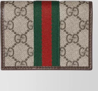 Gucci compact wallet monogram pattern leather accessory