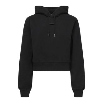 Jacquemus Zwarte Katoenen Hoodie - Dames - Hoodies - Zwart - L - Katoen - Hoodies & sweatvesten