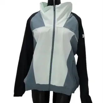 Under Armour Womens Woven Cb Storm Full Zip Jacket In Green/blue