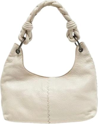 Bottega Veneta Pre-owned Shoulder Bags, female, Beige, Size: ONE SIZE Pre-owned Hobo Bag