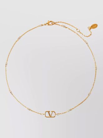 Valentino Garavani vlogo signature necklace adjustable chain