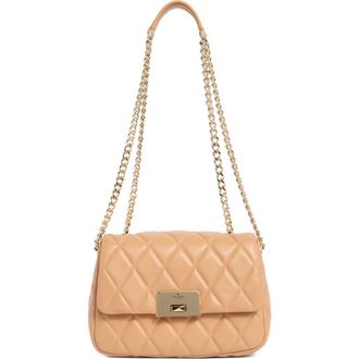 Kate Spade New York carey quilted shoulder bag in Tiramisu Mousse at Nordstrom Rack