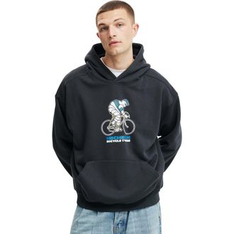 Cotton On Mens Michelin Box Fit Hoodie in Lcn Mic Washed Black at Nordstrom, Size Large