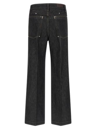 Christophe Lemaire Wide-Leg Denim Jeans - Black