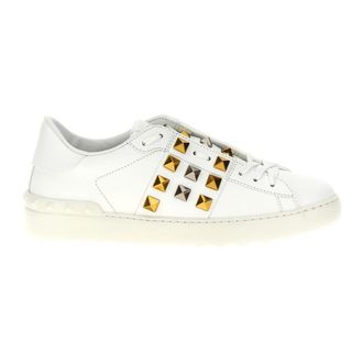 Valentino Garavani Sneakers, male, White, 9 1/2 UK, Rockstud Untitled Trainers