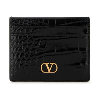 Valentino Garavani Wallets & Cardholders, female, Black, Size: ONE SIZE VLogo Card Holder