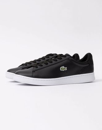 Lacoste Mens Lacoste Carnaby Leather Mens Trainers - Black/White 312 - Size: 10