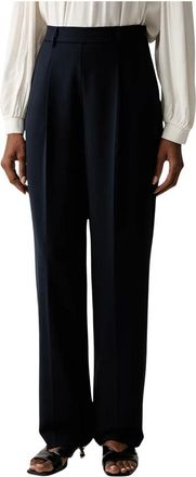 Twinset Wide Broeken - Dames - Wijde Broeken - Blauw - 2XL - Broeken