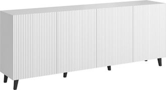 Mirjan24 Mobilier1 - Aparador Levmari 101, Blanco, 83x201cm, N&uacute;mero De Puertas: 040cm, Mdf, Aglomerado Laminado