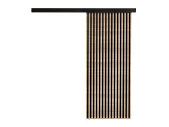 Mirjan24 Mobilier1 - Puerta Corredera Dover 202, Roble Sonoma + Negro