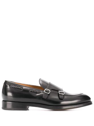 Doucal's Black Leather Dress Shoes
