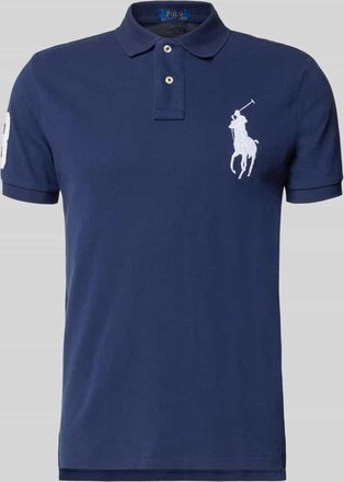 Polo Ralph Lauren Shaped Fit Poloshirt aus reiner Baumwolle in Marine, Gr&ouml;&szlig;e XXL