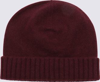 Malo Burgundy Cashmere Beanie