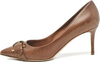 Ferragamo Pumps con fibbia - Marrone