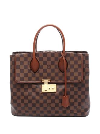 Louis Vuitton 2013 Ascot Damier Ebène tote bag - women - PVC/Leather - One Size - Brown