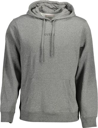 Guess Kleding - Heren - Hoodies - Grijs - S - Katoen - Hoodies & sweatvesten