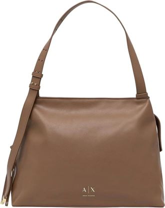 A|X Armani Exchange Tassen, Dames, Bruin, ONE Size, Leer, Tote Bag