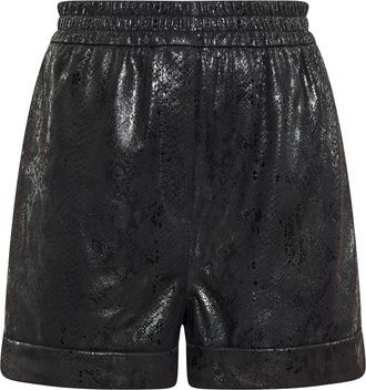 Faina Korte broek Dames Slang Zwart
