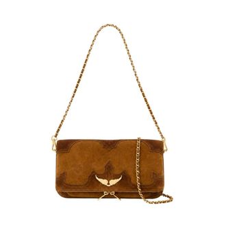 Zadig&Voltaire Rock Western Used Crossbody - Zadig & Voltaire - Leather - Brown - female - Zadig & Voltaire - Shoulder Bags - Brown - ONE SIZE - Bags