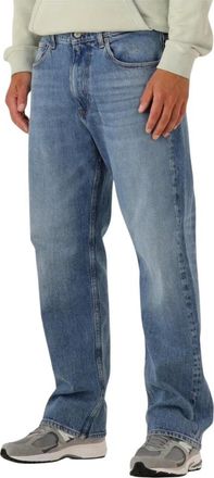 Tommy Jeans Jeans, Heren, Blauw, W33 L34, Reguliere Straight Leg Blauwe Jeans