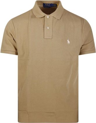 Ralph Lauren Polo Shirts, male, Brown, Size: S S/S Polo