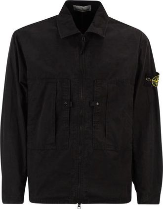 Stone Island Chest-pockets Zip-fastening Overshirt