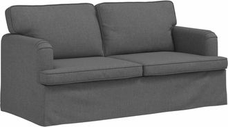 vidaXL Sof&aacute; Gris Oscuro 162 X 80 X 85 Cm Tela Vidaxl