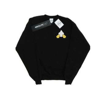 Disney Dames/Dames Donald Duck Rugzijde Borstprint Sweatshirt (Zwart)