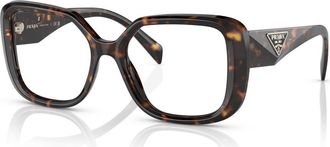 Prada 51mm Square optical glasses in Tortoise at Nordstrom