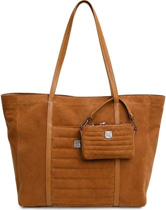 Think Royln Boss Lady Tote in Camel Suede at Nordstrom