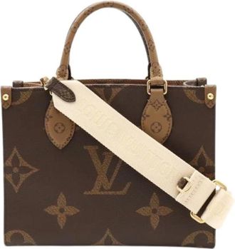 Louis Vuitton Pre-owned Vintage Monogram Reverse Canvas Tote Bag - Dames - Vintage Shopper - Bruin - ONE Size - Vintage