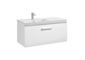 Roca Conjunto Mueble Prisma 1 Caj&oacute;n 900 Izquierda Blanco Bril