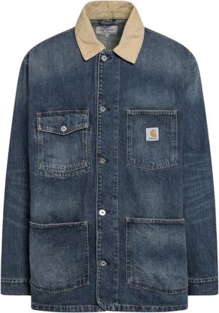 Carhartt Work in Progress Warren Chore Coat - Heren - Spijkerjassen - Blauw - XL - Katoen - Jassen