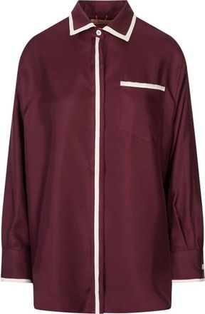 F.R.S. For Restless Sleepers Aion Shirt - Dames - Overhemden - Paars - L - Overhemden