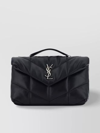 Saint Laurent puffer toy lamb leather quilted shoulder bag
