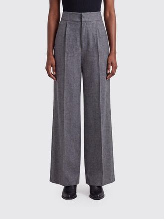 SA SU PHI Pantaloni palazzo a vita alta in lana e cashmere con pince
